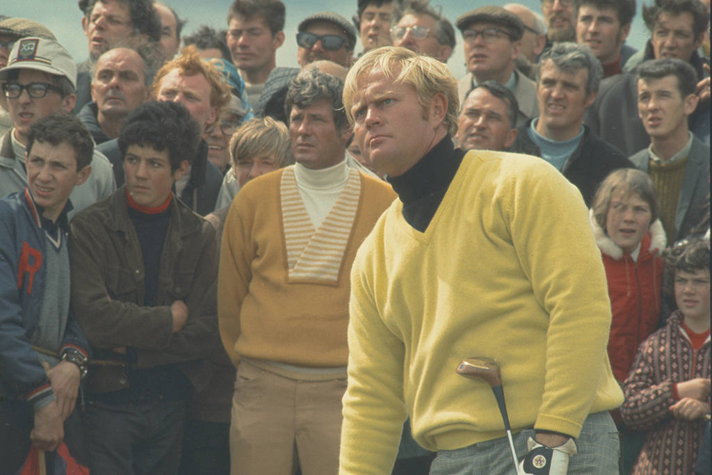 Jack Nicklaus and Doug Sanders at The Open in 1970